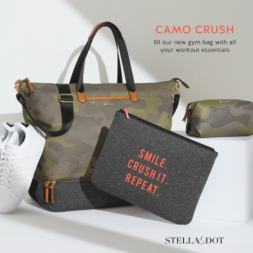 Stella & Dot Crush It Bag - Camo